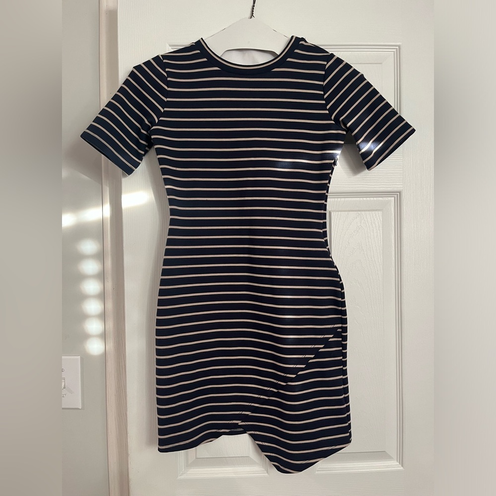 IRIS stripes blue dress